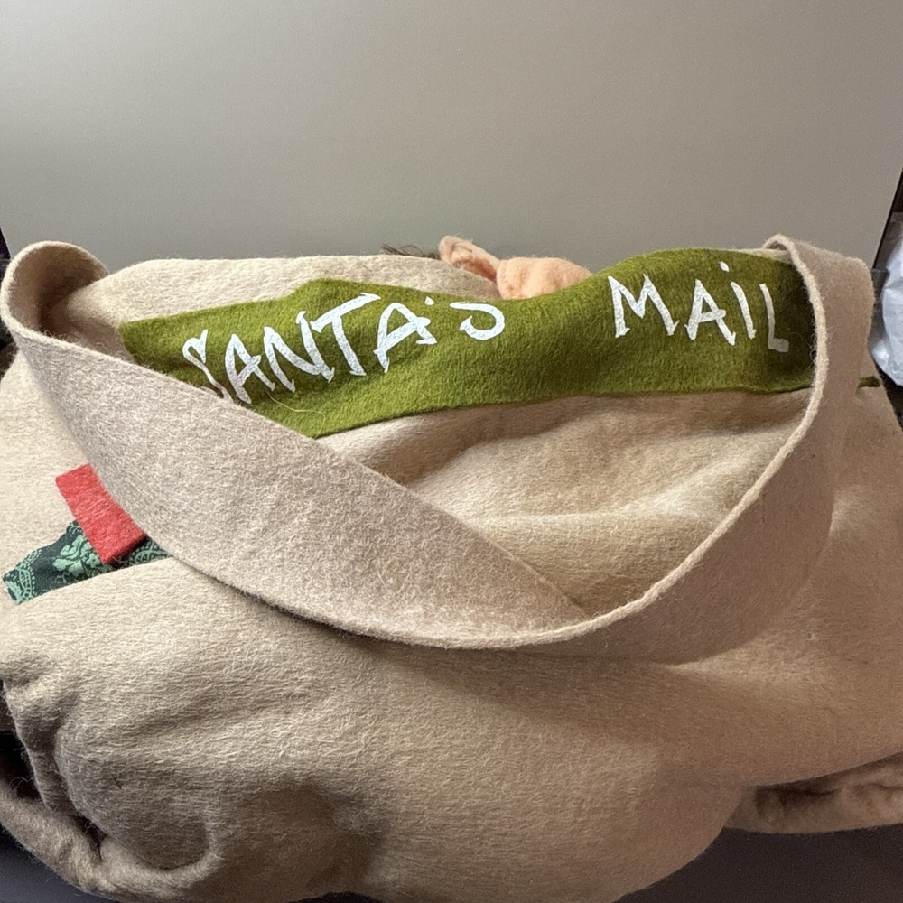 Annalee Christmas Santa's Mail Bag w/ Smiling Elf Inside - Picture 7 of 8